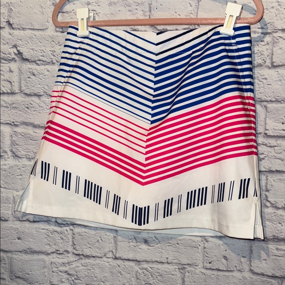 Lady Hagen Blue and Pink Striped A-Line Golf Skorts Size 4